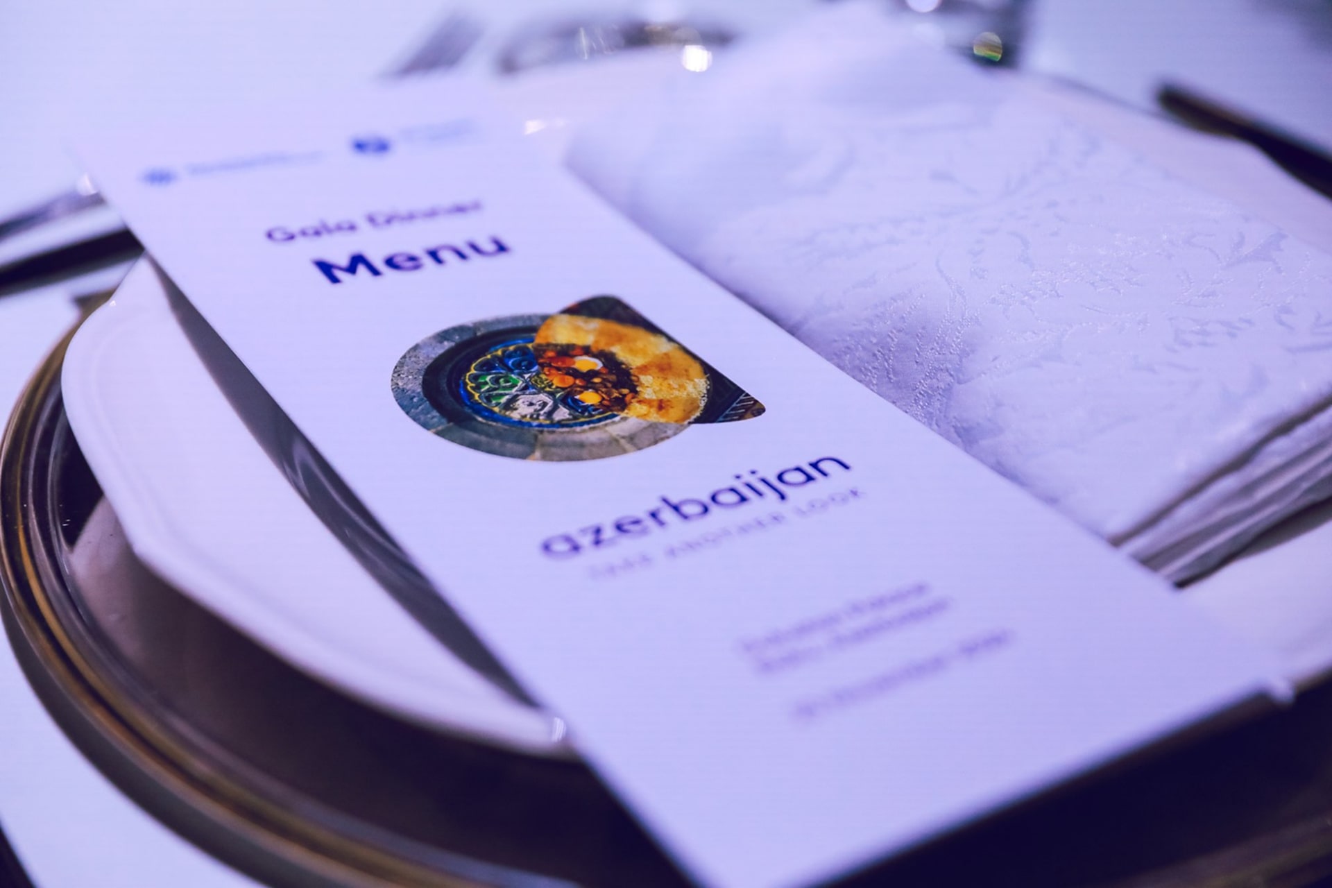 Branded environment and cultural display at COP29 Tourism Day