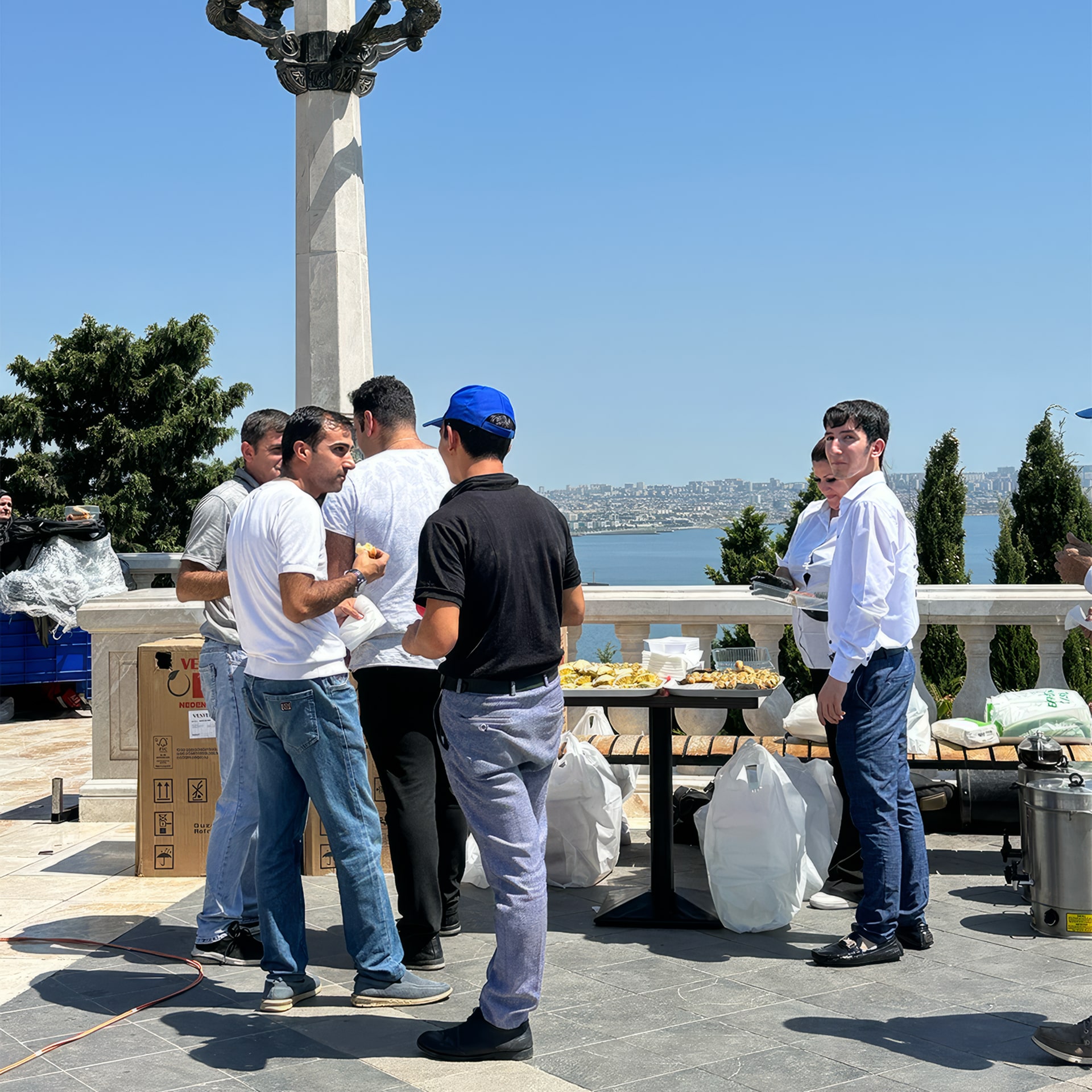 Competition area and stage production for MasterChef