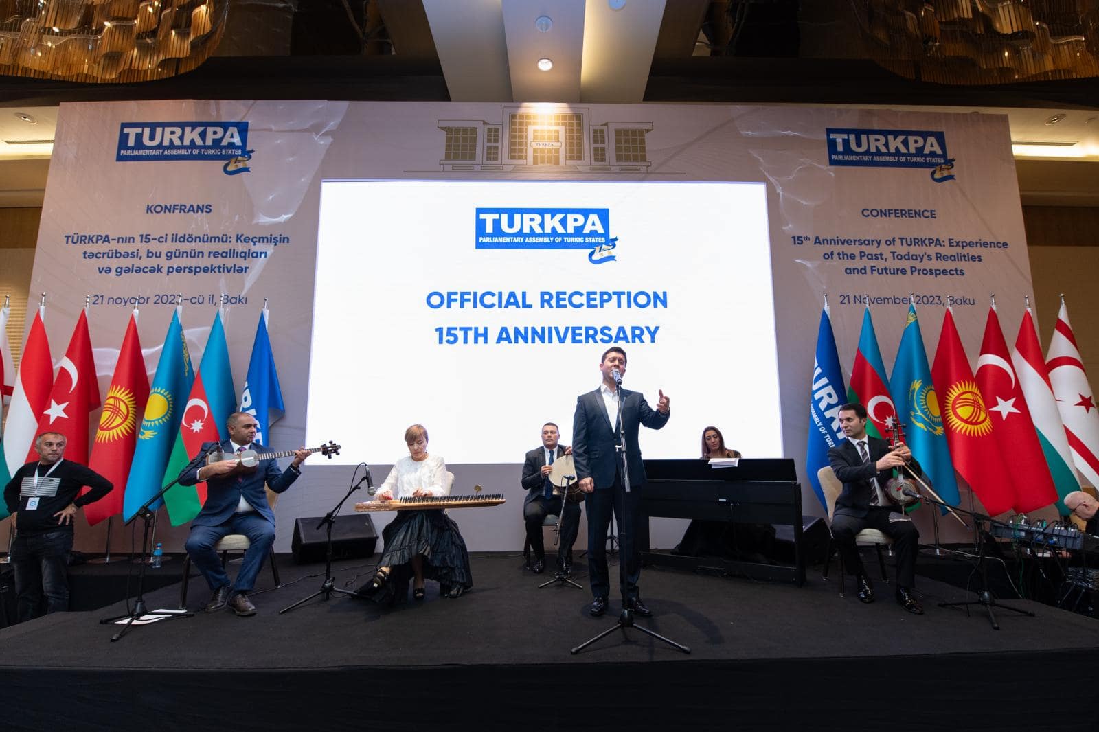Formal ceremony and flag display at TURKPA 15th Anniversary